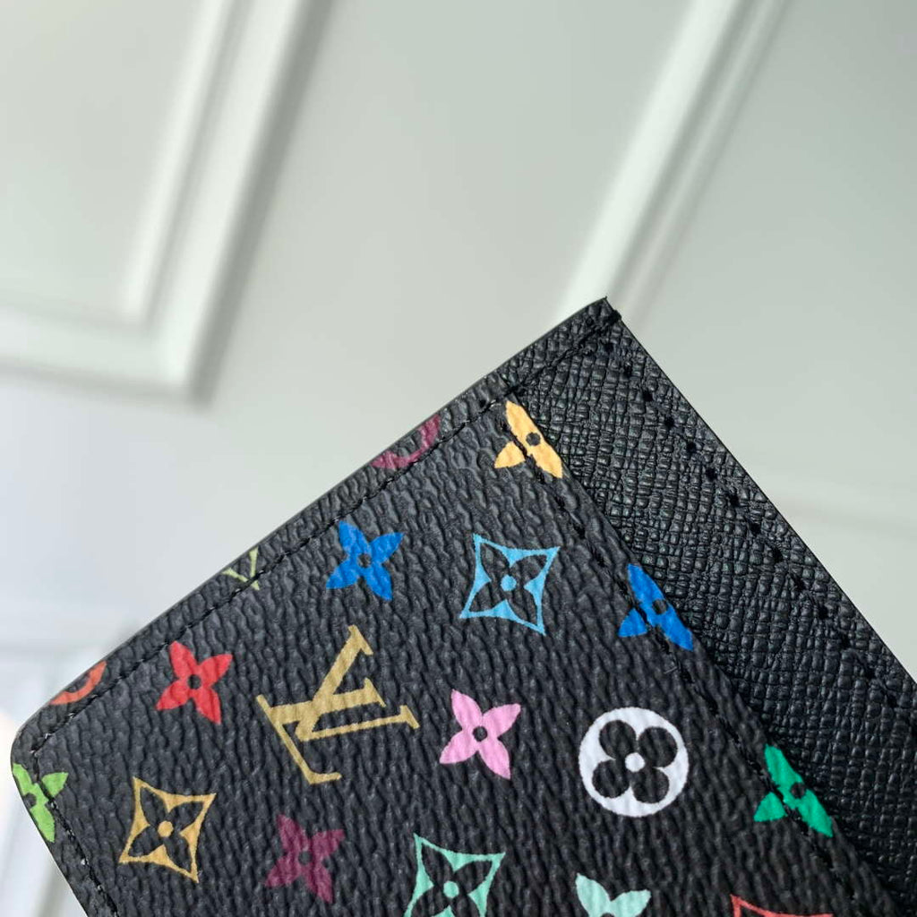 LV M13403 Louis Vuitton LV x TM Card Holder Multicolored Black