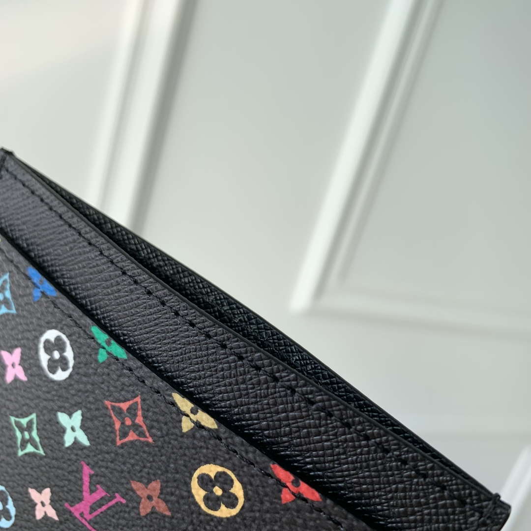 LV M13403 Louis Vuitton LV x TM Card Holder Multicolored Black
