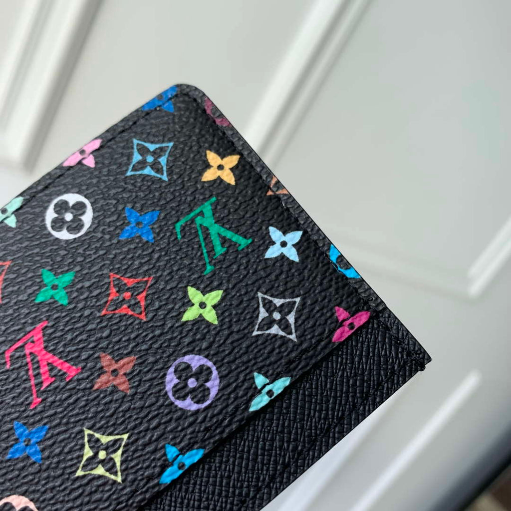 LV M13403 Louis Vuitton LV x TM Card Holder Multicolored Black