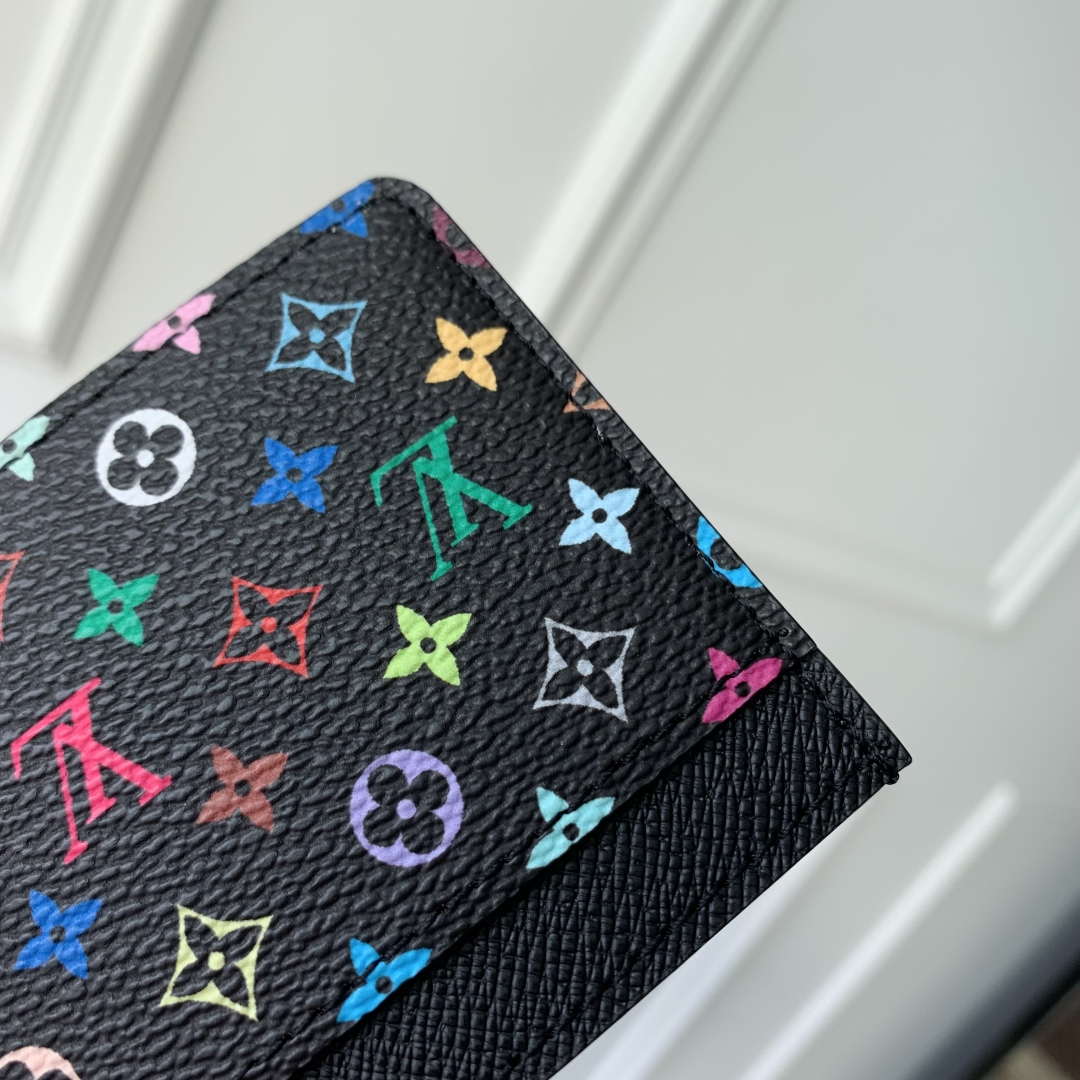 LV M13403 Louis Vuitton LV x TM Card Holder Multicolored Black