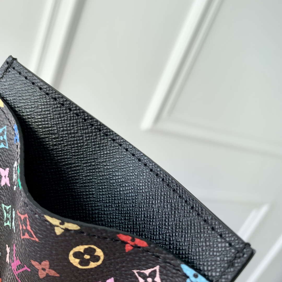 LV M13403 Louis Vuitton LV x TM Card Holder Multicolored Black