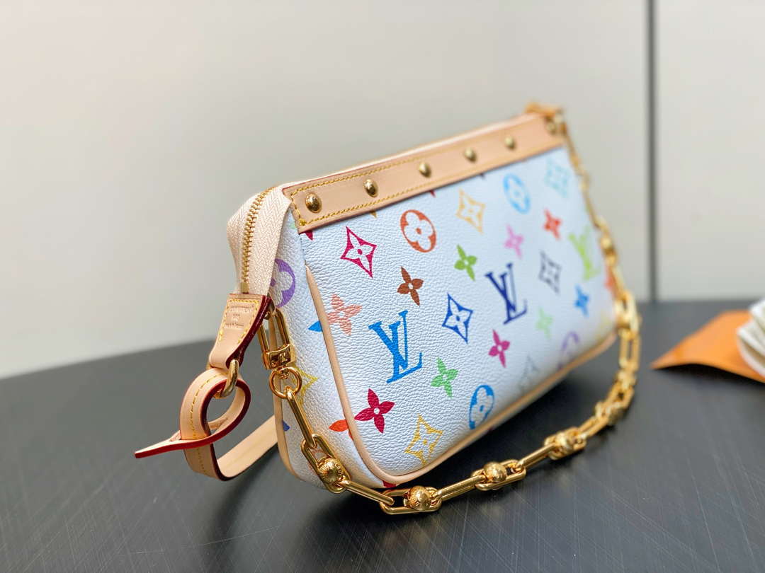 LV M13404 Louis Vuitton LV x TM Pochette Accessoires Multicolore Blanc