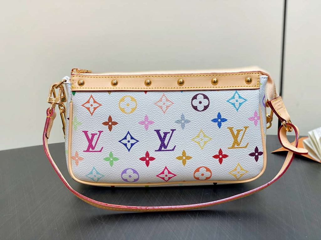 LV M13404 Louis Vuitton LV x TM Pochette Accessoires Multicolore Blanc