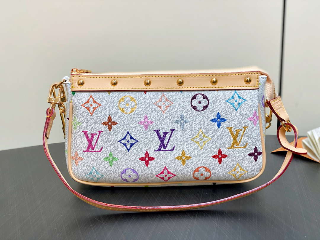 LV M13404 Louis Vuitton LV x TM Pochette Accessoires Multicolore Blanc