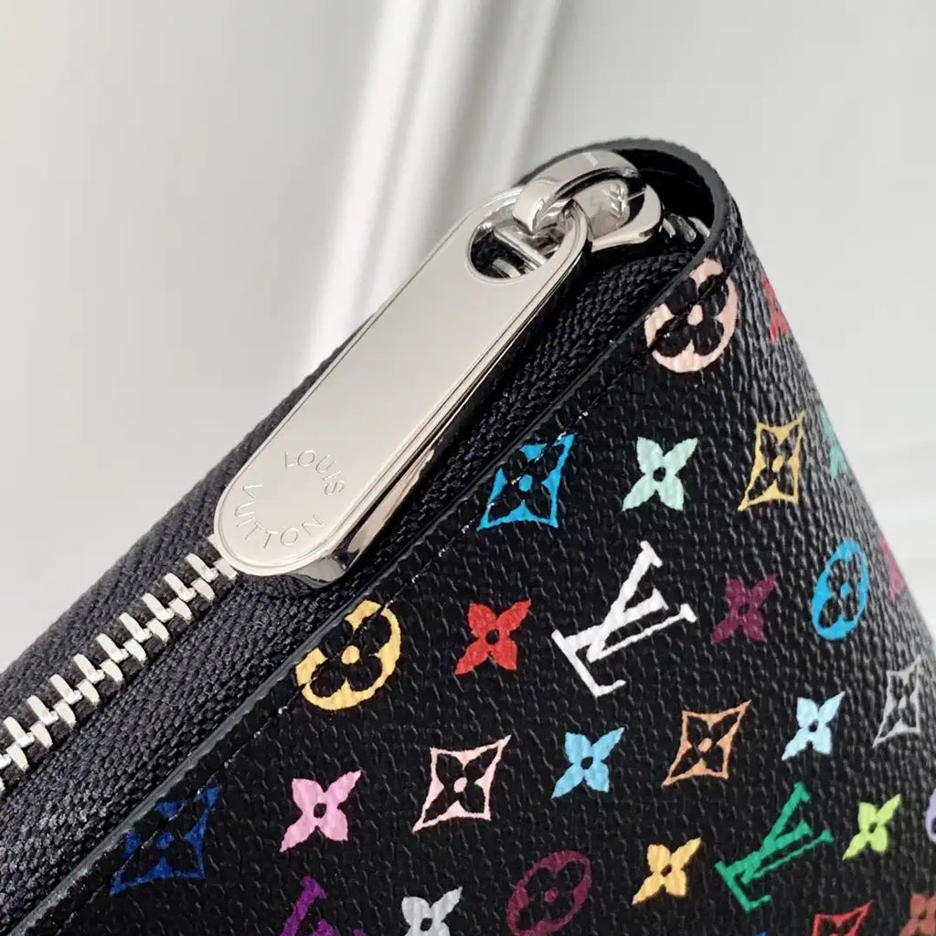LV M13408 Louis Vuitton LV x TM Cl¨¦mence Wallet Multicolored Black