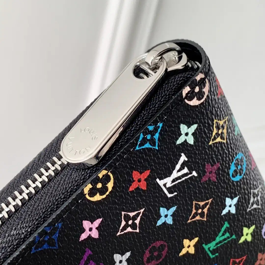 LV M13408 Louis Vuitton LV x TM Cl¨¦mence Wallet Multicolored Black