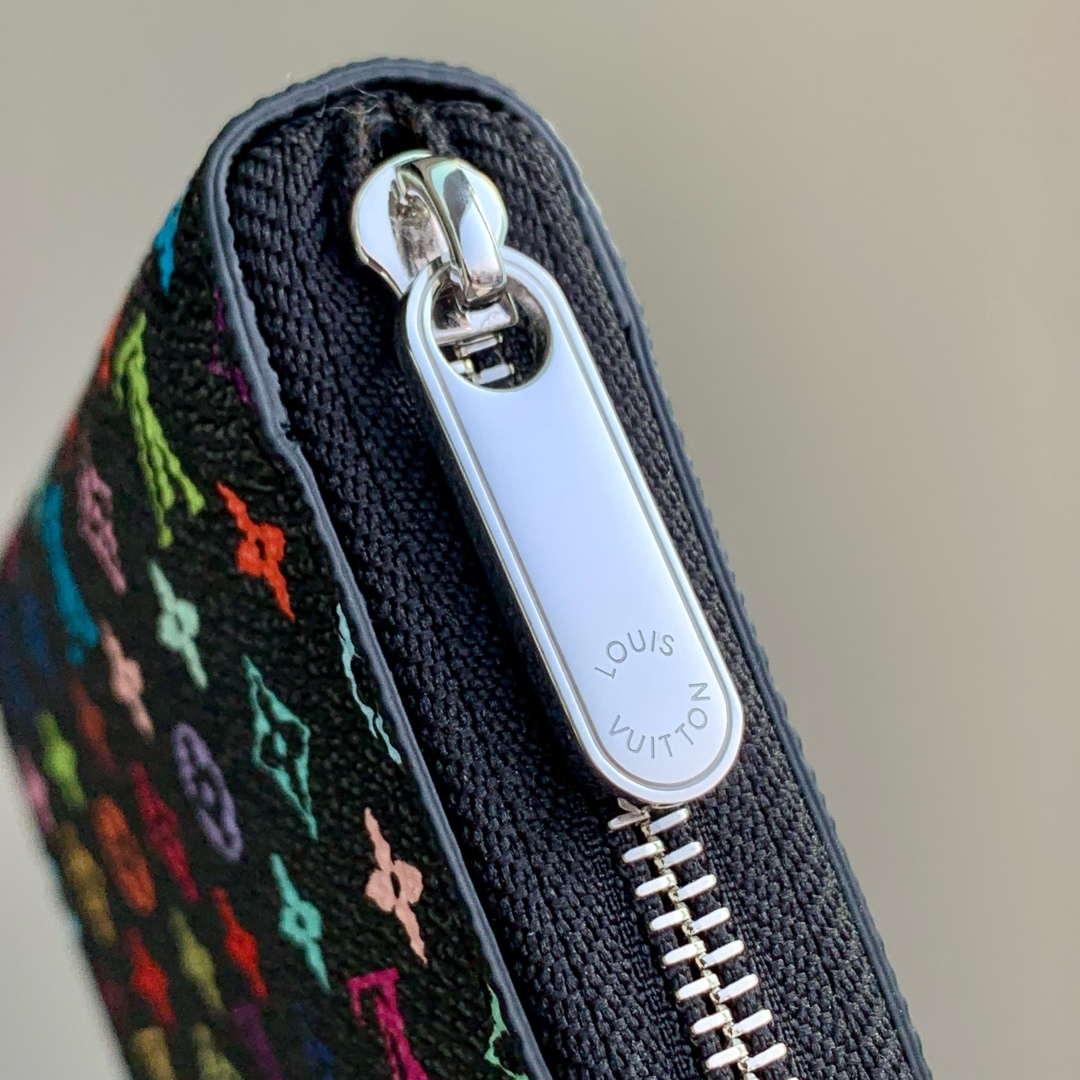 LV M13409 Louis Vuitton LV x TM Zippy Coin Purse Black Multicolored