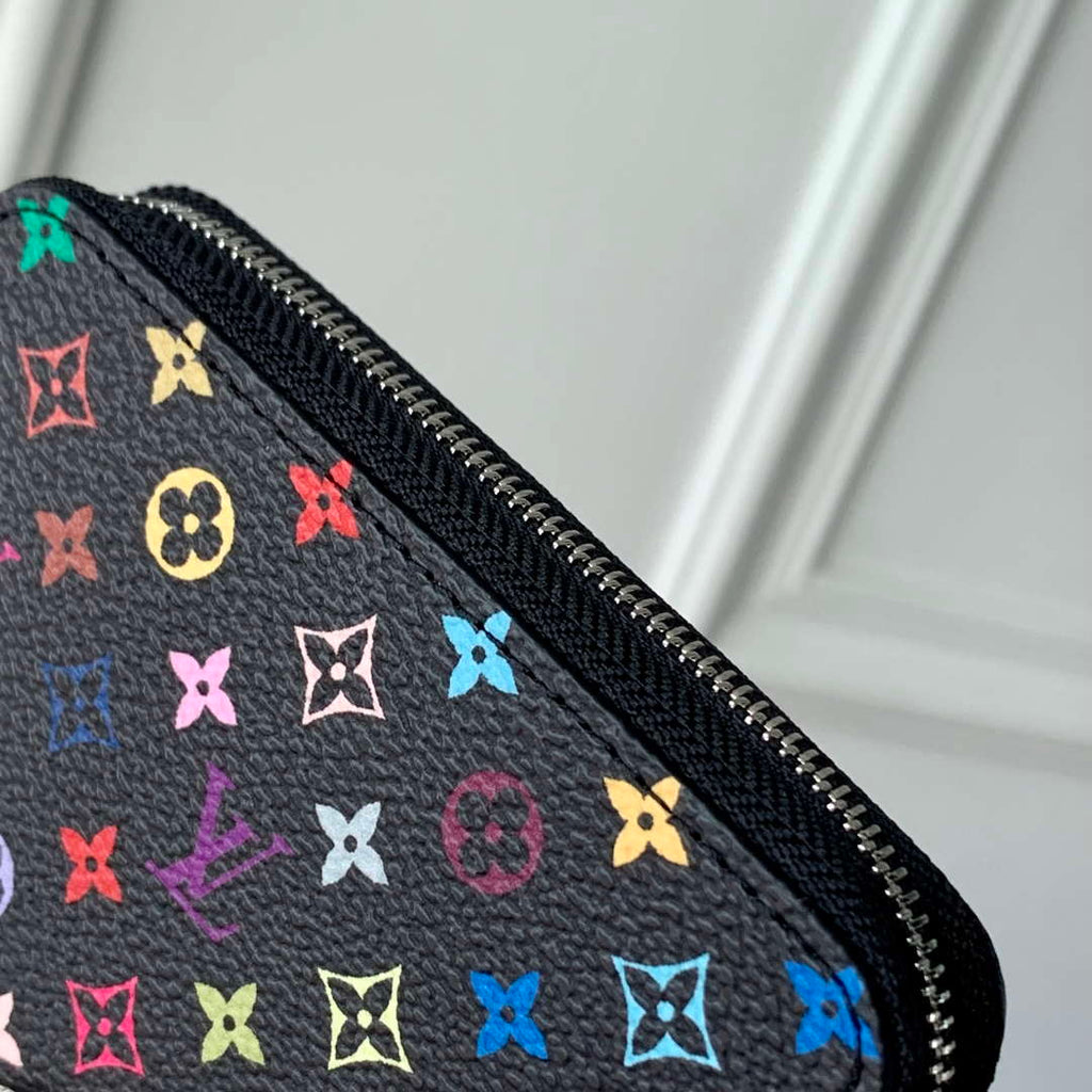 LV M13409 Louis Vuitton LV x TM Zippy Coin Purse Black Multicolored