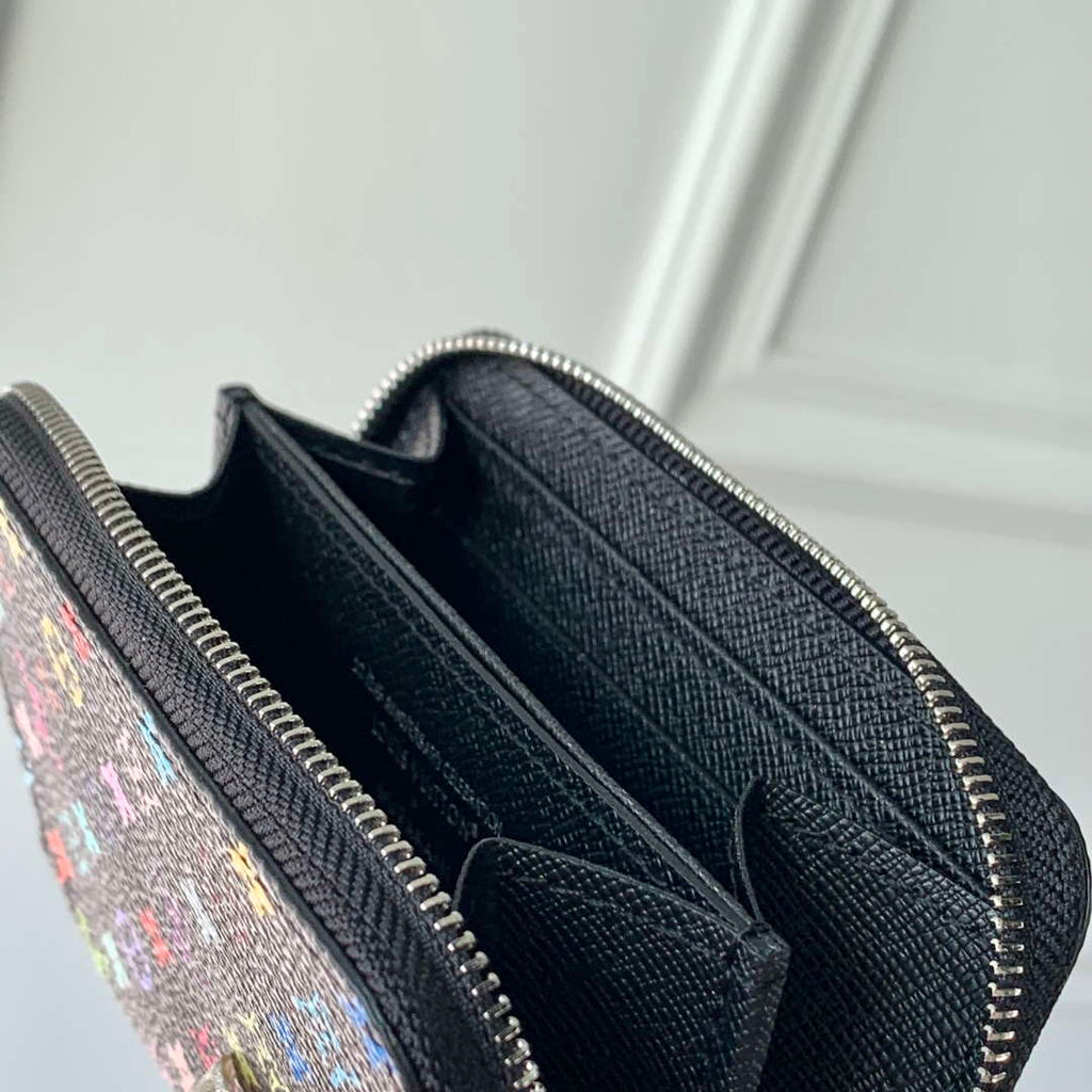 LV M13409 Louis Vuitton LV x TM Zippy Coin Purse Black Multicolored
