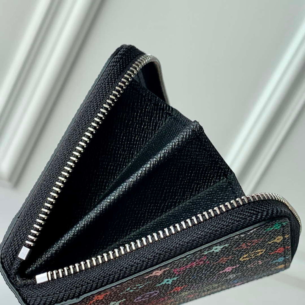 LV M13409 Louis Vuitton LV x TM Zippy Coin Purse Black Multicolored