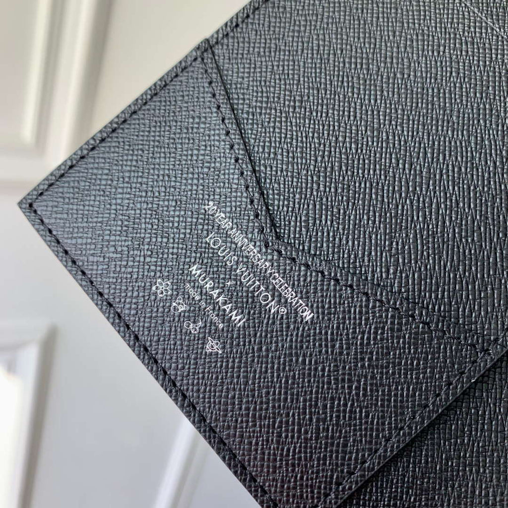 LV M13414 Louis Vuitton LV x TM Passport Cover Multicolored Black