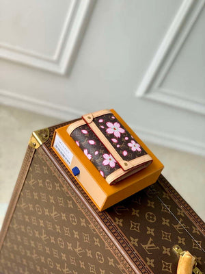 LV M13427 Louis Vuitton LV x TM Victorine Wallet Sakura Brown - Default Title - View 3