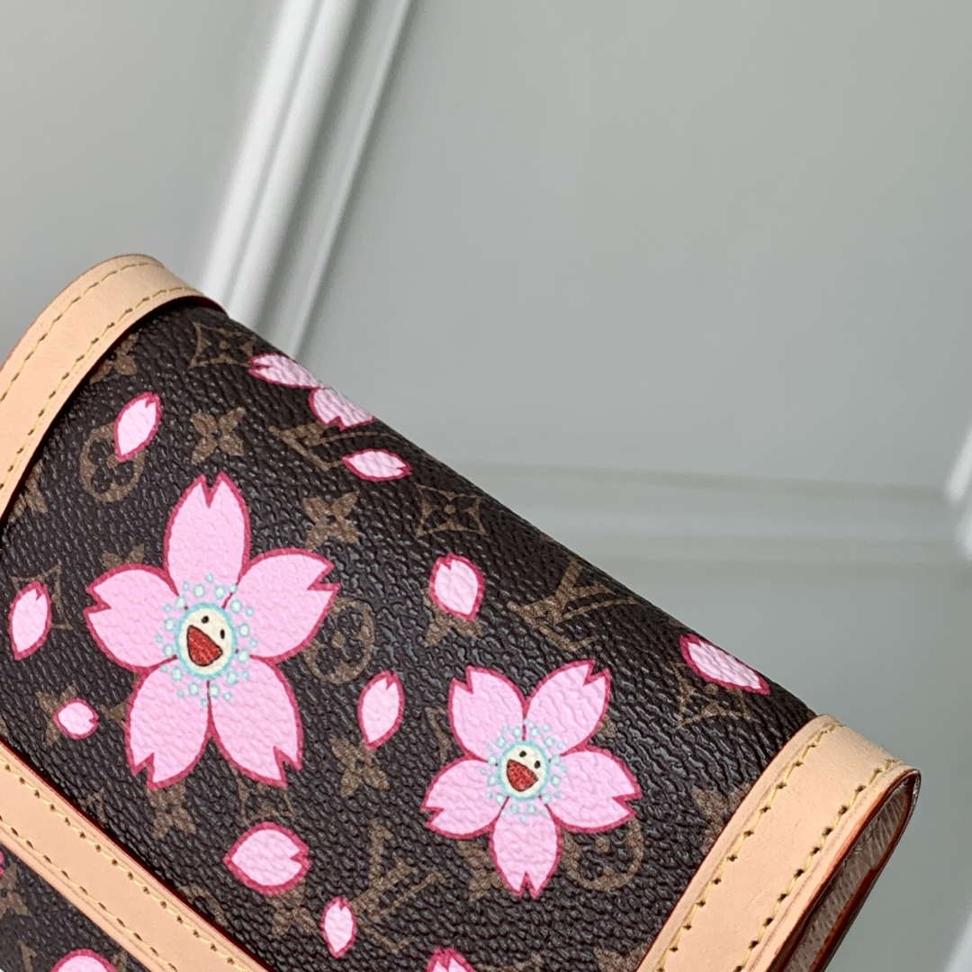 LV M13427 Louis Vuitton LV x TM Victorine Wallet Sakura Brown - Default Title - View 4