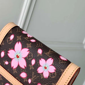LV M13427 Louis Vuitton LV x TM Victorine Wallet Sakura Brown - Default Title - View 4