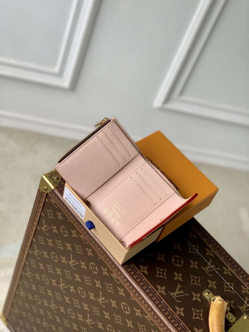 LV M13427 Louis Vuitton LV x TM Victorine Wallet Sakura Brown - Default Title - View 9