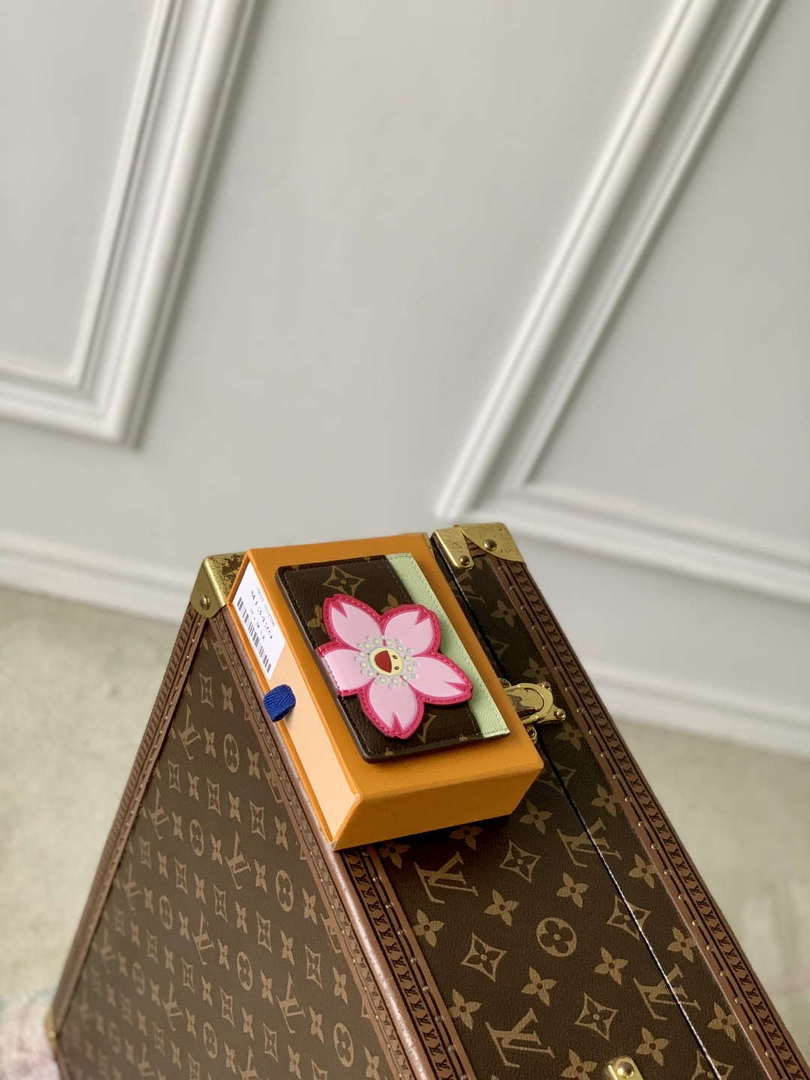 LV M13429 Louis Vuitton LV x TM Card Holder Sakura Brown