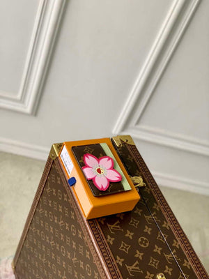 LV M13429 Louis Vuitton LV x TM Card Holder Sakura Brown - Default Title - View 3