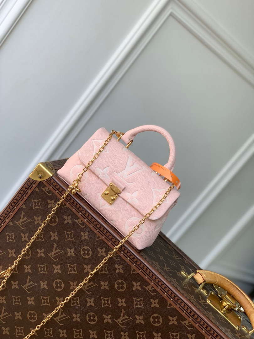 LV M13796 Louis Vuitton Nano Madeleine Bag Pink - Default Title - View 1