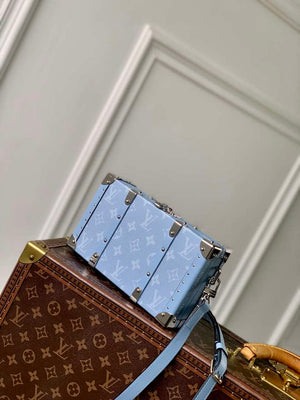 LV M13562 Louis Vuitton Wallet Trunk Taigarama Denim Blue - Default Title - View 2