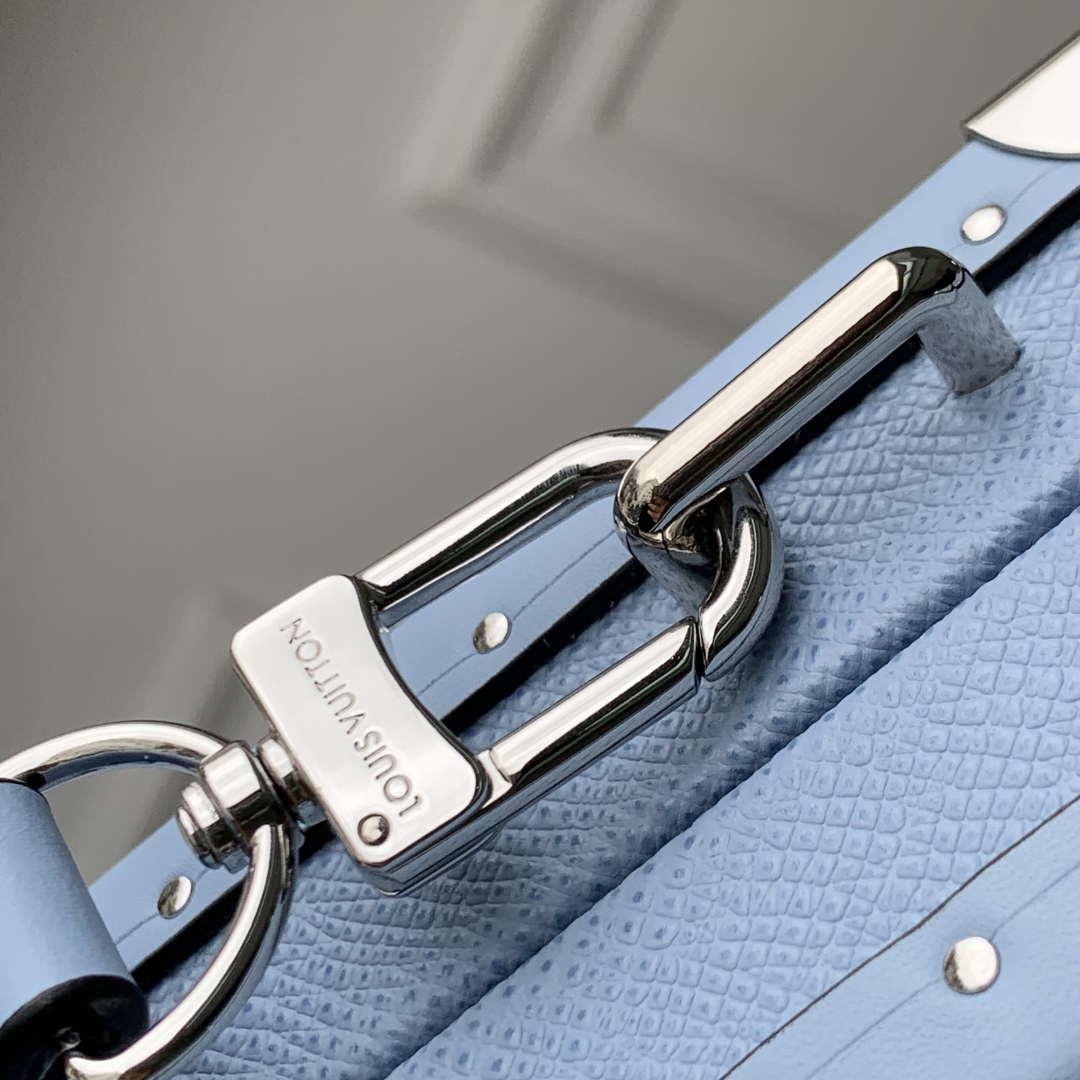 LV M13562 Louis Vuitton Wallet Trunk Taigarama Denim Blue - Default Title - View 6