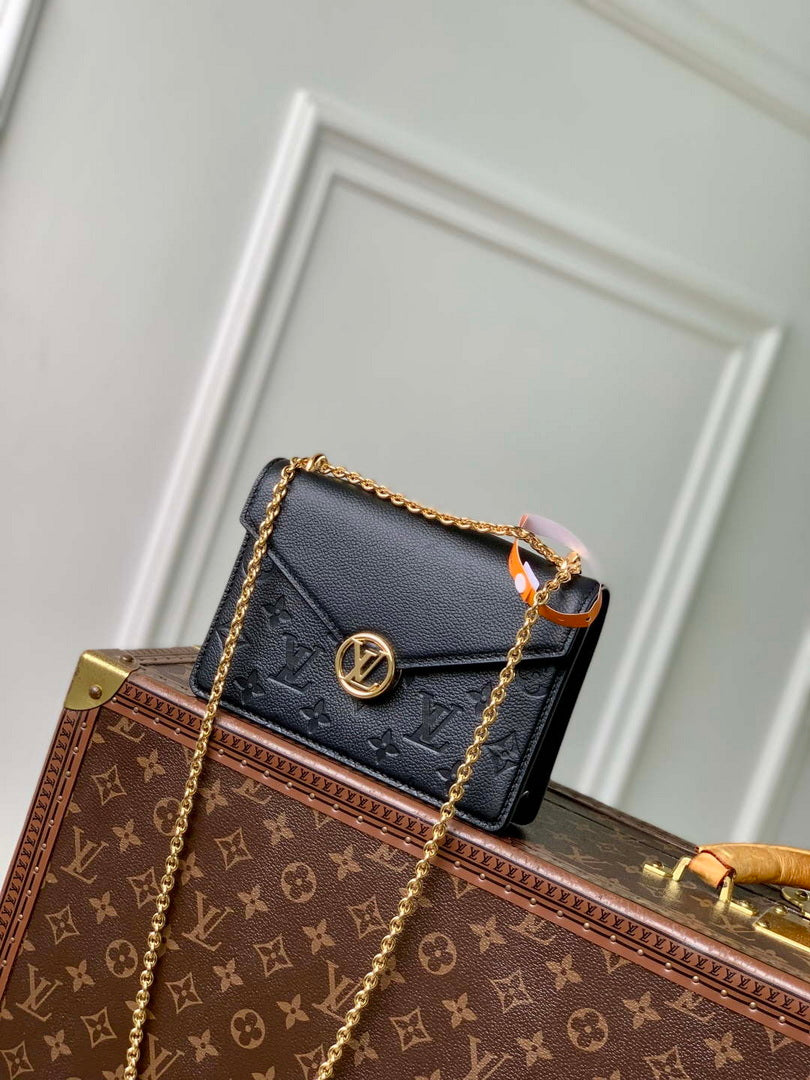 LV M13569 Louis Vuitton Wallet On Chain Rosy Bag Black