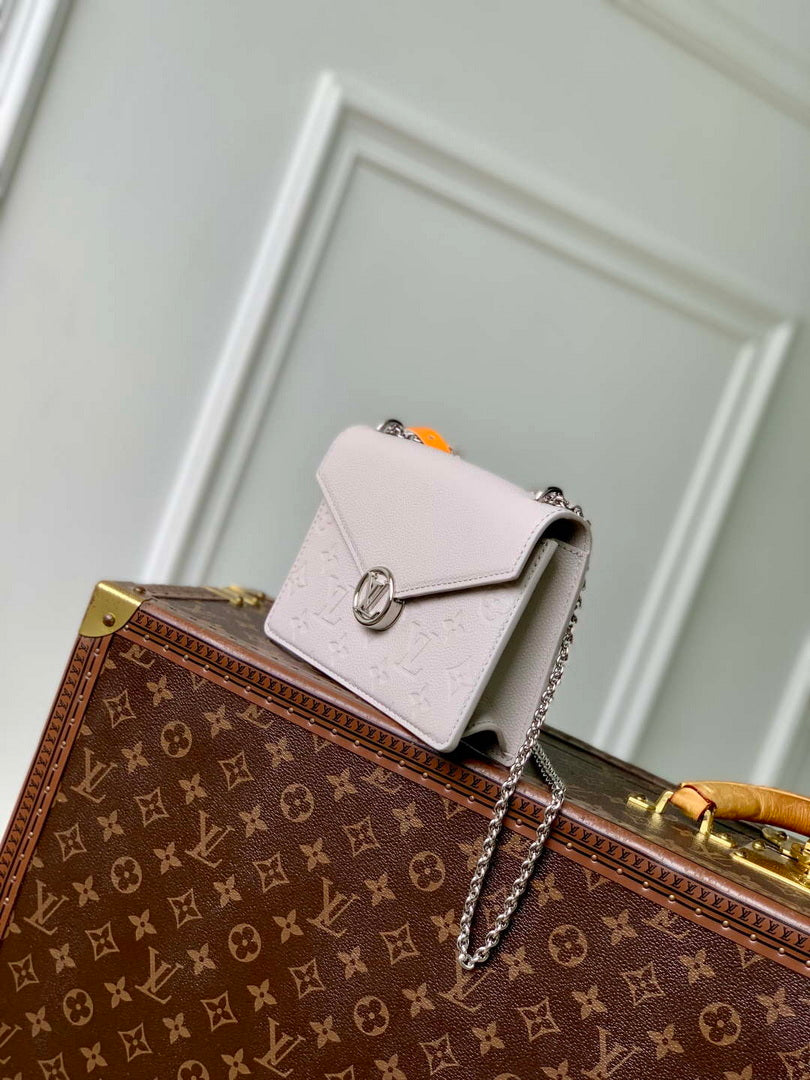 LV M13570 Louis Vuitton Wallet On Chain Rosy Bag Brume Gray