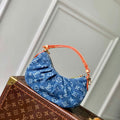 LV M13571 Louis Vuitton Pochette Valley Bag Denim Blue - Default Title - View 1