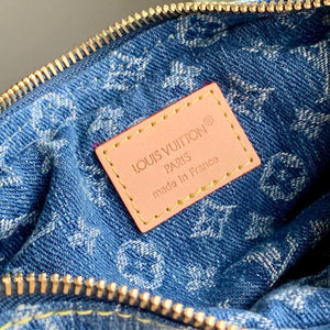 LV M13571 Louis Vuitton Pochette Valley Bag Denim Blue - Default Title - View 8