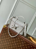 LV M13593 Louis Vuitton Vanity Chain Pouch Bag Brume Gray