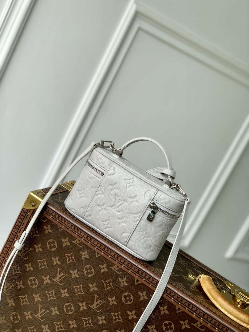 LV M13593 Louis Vuitton Vanity Chain Pouch Bag Brume Gray