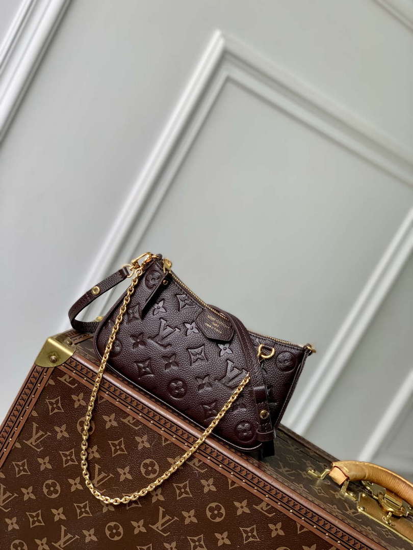 LV M13614 Louis Vuitton Easy Pouch Bag Chocolate Brown - Default Title - View 1
