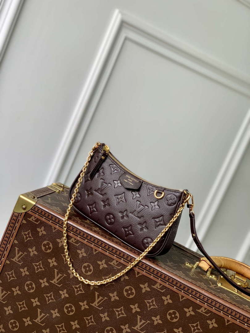 LV M13614 Louis Vuitton Easy Pouch Bag Chocolate Brown