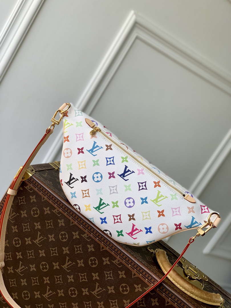 LV M13660 Louis Vuitton LV x TM High Rise Bumbag Multicolored Other Monogram Canvas