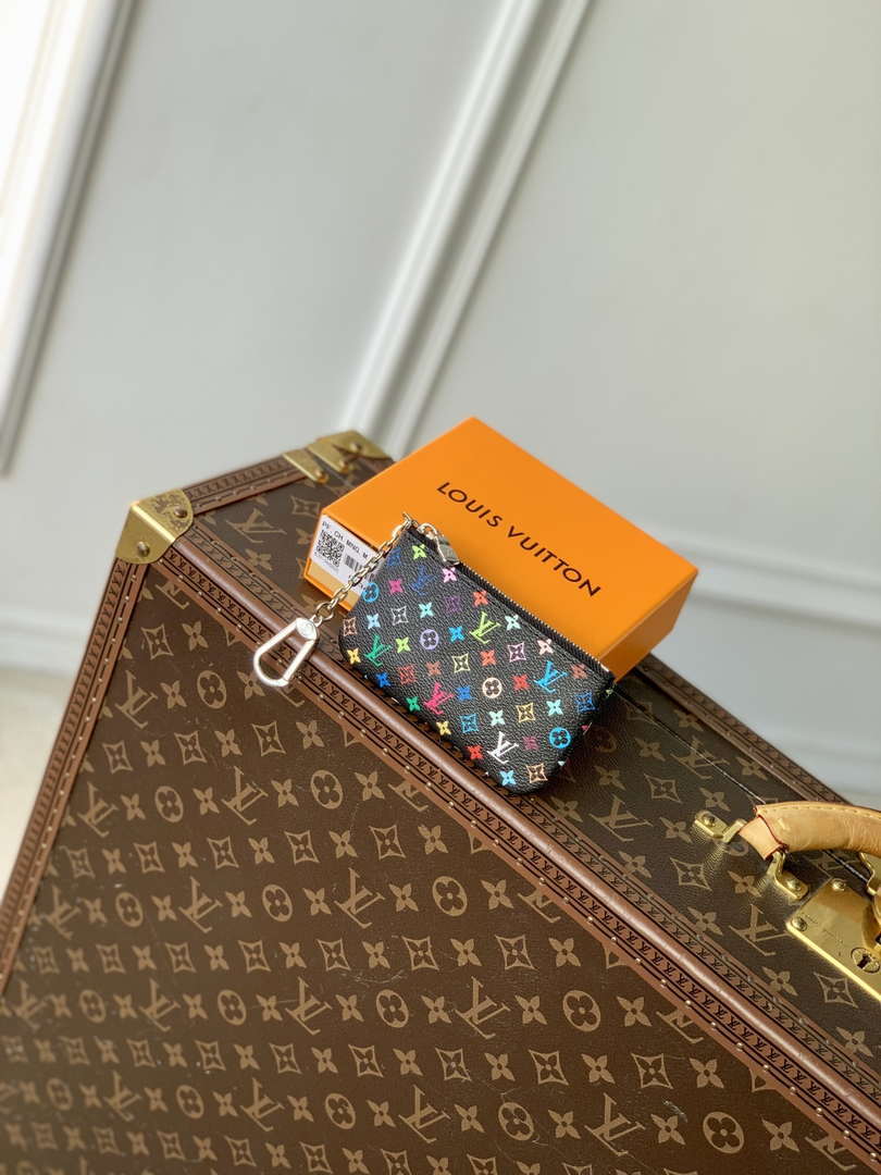 LV M13403 Louis Vuitton LV x TM Card Holder Multicolored Black