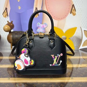LV M13670 Louis Vuitton LV x TM Alma BB Handbag Black - Default Title - View 1