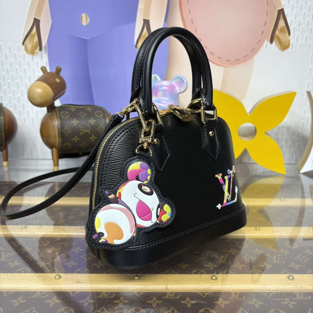LV M13670 Louis Vuitton LV x TM Alma BB Handbag Black - Default Title - View 2