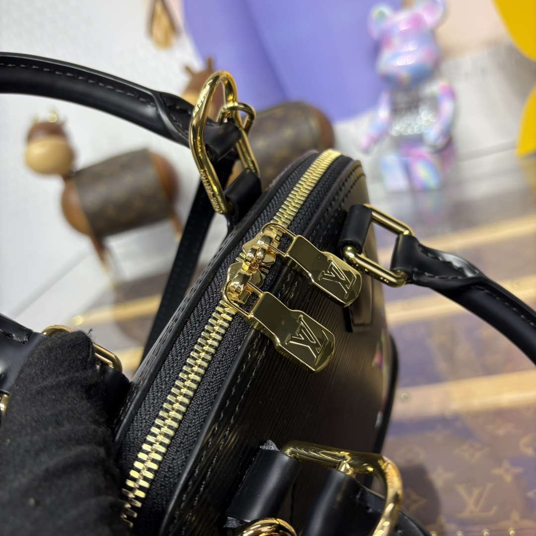 LV M13670 Louis Vuitton LV x TM Alma BB Handbag Black - Default Title - View 7