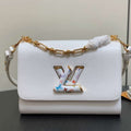 LV M13678 Louis Vuitton LV x TM Twist MM Slim Epi Leather White - Default Title - View 1