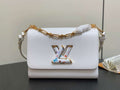 LV M13678 Louis Vuitton LV x TM Twist MM Slim Epi Leather White
