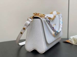 LV M13678 Louis Vuitton LV x TM Twist MM Slim Epi Leather White - Default Title - View 3