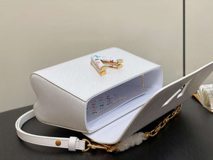 LV M13678 Louis Vuitton LV x TM Twist MM Slim Epi Leather White - Default Title - View 6