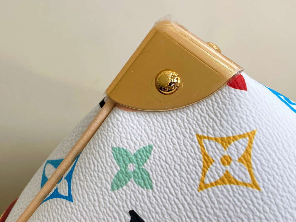 LV M13742 Louis Vuitton LV x TM Keepall Bandouliere 45 Multicolored White