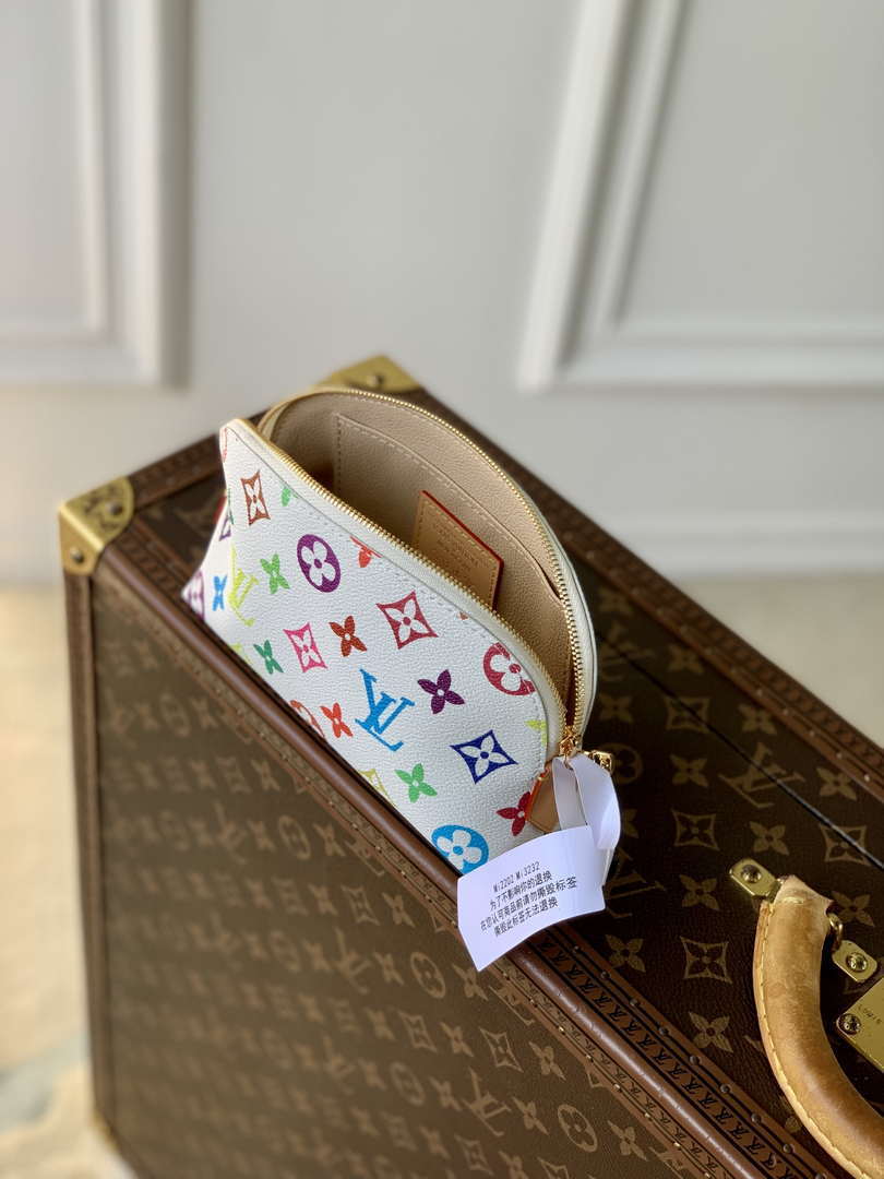 LV M13744 Louis Vuitton LV x TM Cosmetic Pouch PM Multicolored