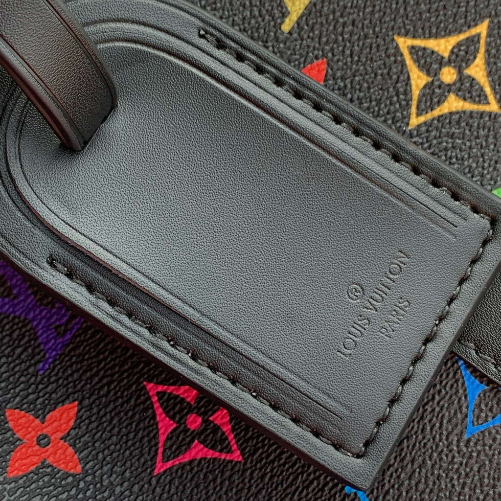 LV M13745 Louis Vuitton LV x TM Keepall Bandouliere 50 Bag Black Multicolored
