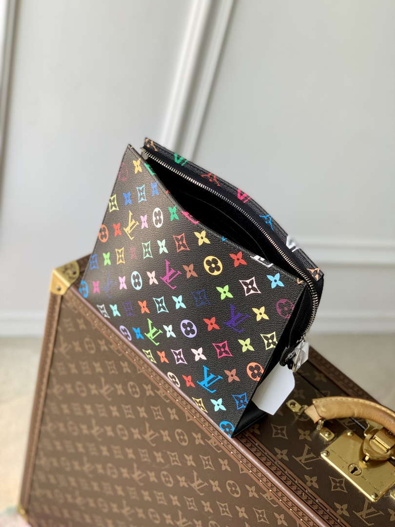 LV M13746 Louis Vuitton LV x TM Toiletry Pouch Bag Black Multicolored