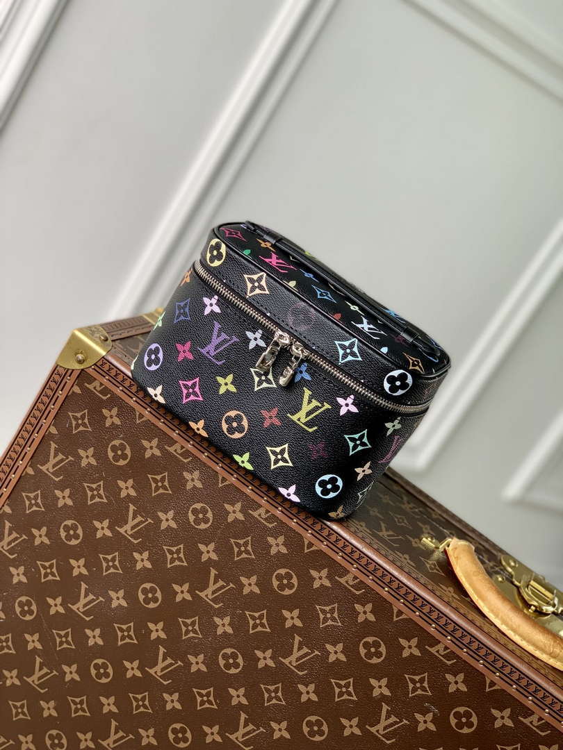 LV M13747 Louis Vuitton LV x TM Nice Mini Vanity Case Multicolored Black - Default Title - View 1