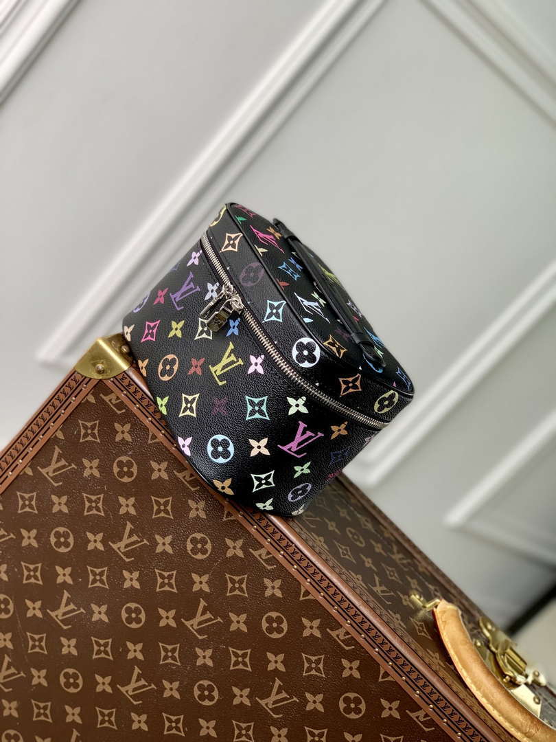 LV M13747 Louis Vuitton LV x TM Nice Mini Vanity Case Multicolored Black