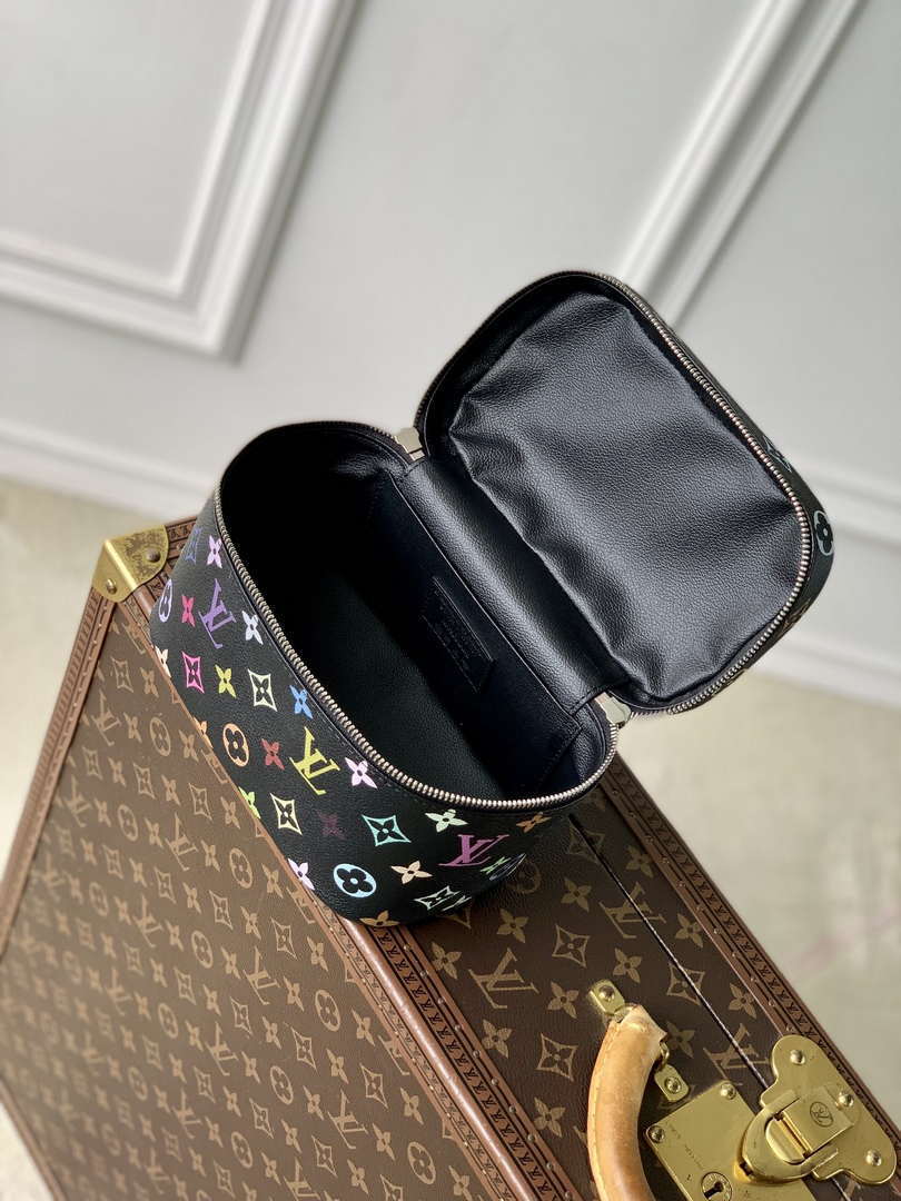 LV M13747 Louis Vuitton LV x TM Nice Mini Vanity Case Multicolored Black