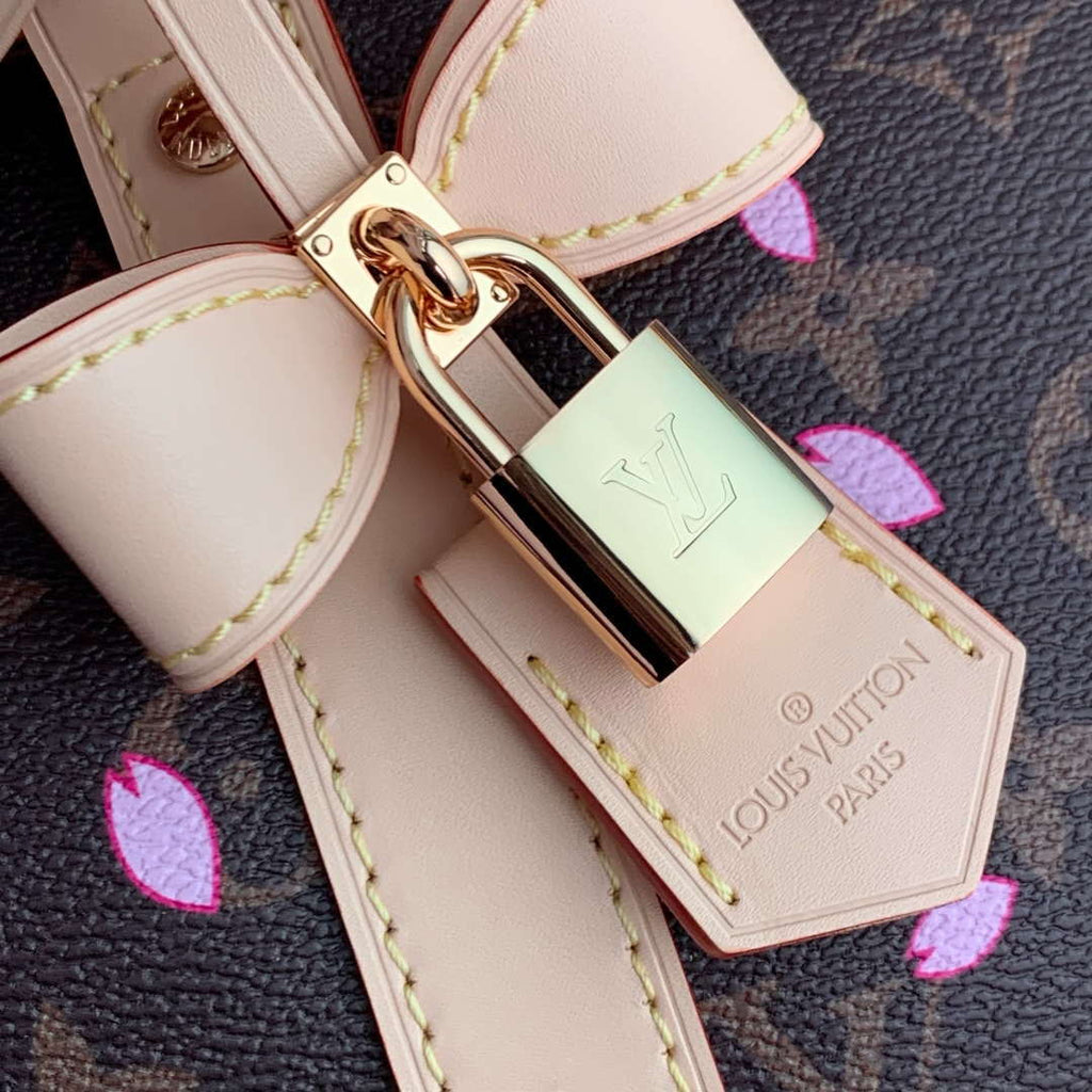 LV M13752 Louis Vuitton LV x TM Keepall Bandouliere 45 Bag Sakura Brown