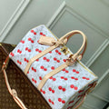LV M13764 Louis Vuitton LV x TM Keepall Bandouliere 45 Bag White